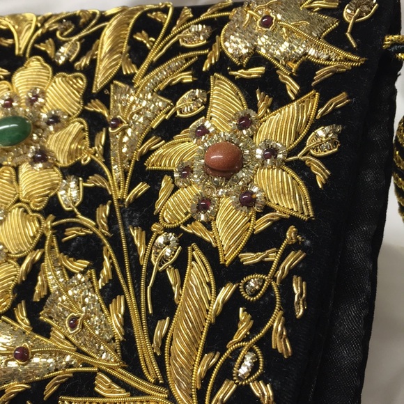 🖤Vtg Handmade bag with gemstones - Picture 14 of 17